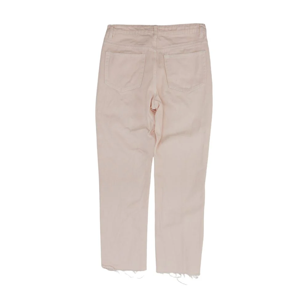 Pink Solid High Rise Regular Jeans - Image 2