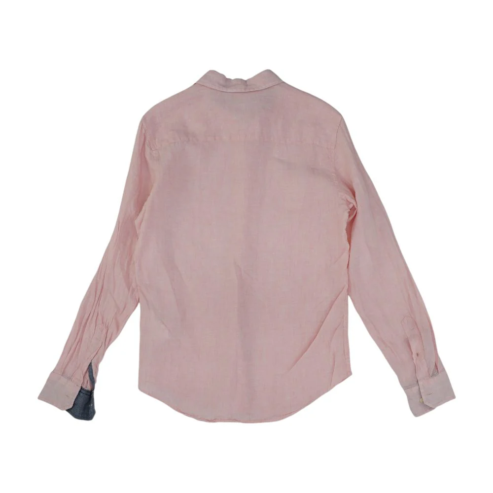 Pink Solid Long Sleeve Button Down - Image 2