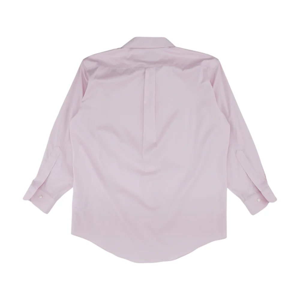 Pink Solid Long Sleeve Button Down - Image 2