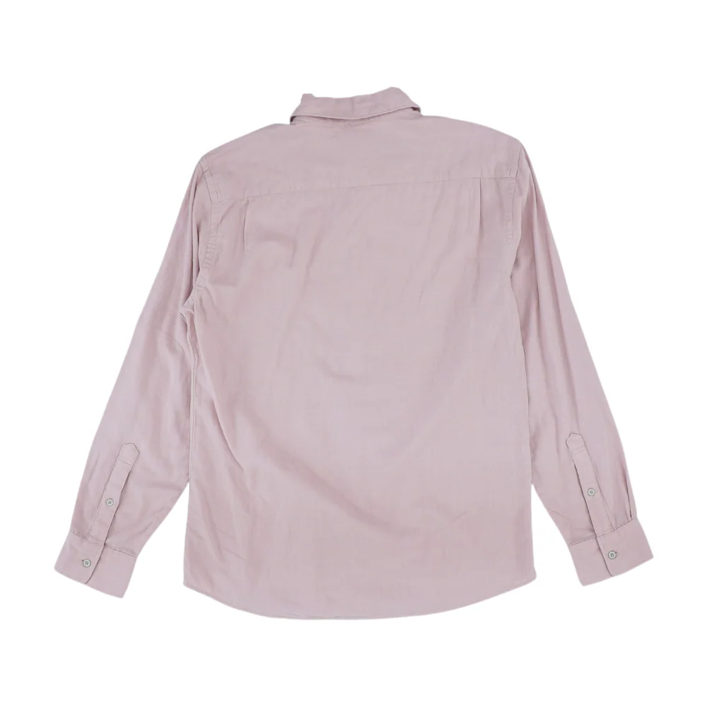 Pink Solid Long Sleeve Button Down - Image 2