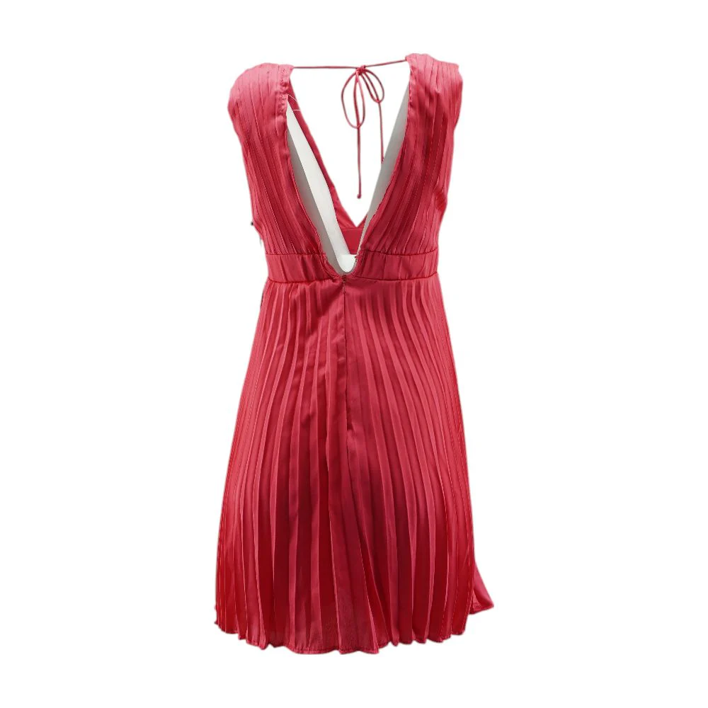 Pink Solid Midi Dress - Image 2
