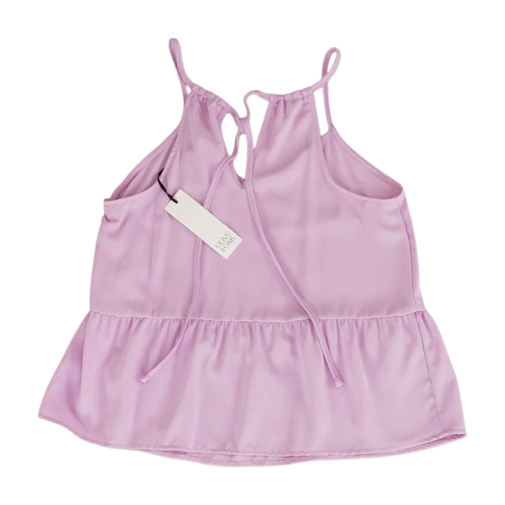 Pink Solid Sleeveless Blouse - Image 2