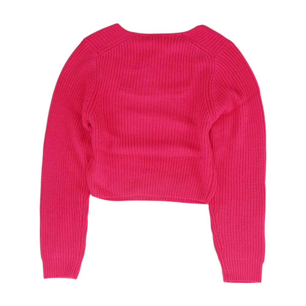 Pink Solid Sweater - Image 2