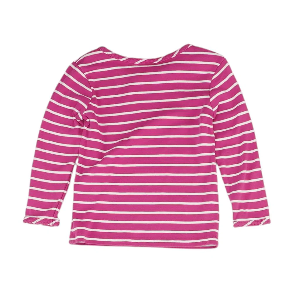 Pink Striped Crewneck Knit Top - Image 2