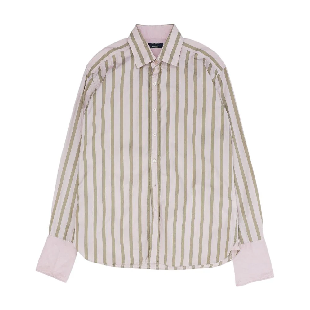Pink Striped Long Sleeve Button Down