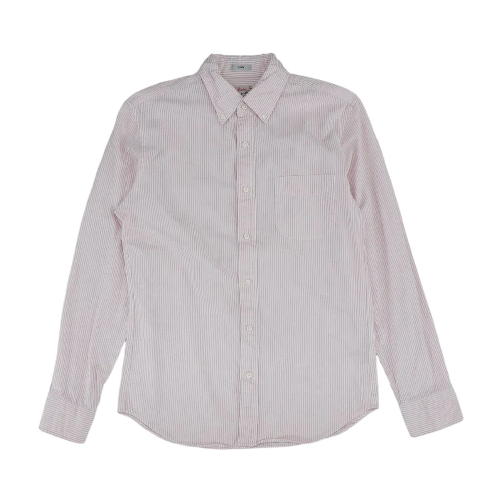 Pink Striped Long Sleeve Button Down