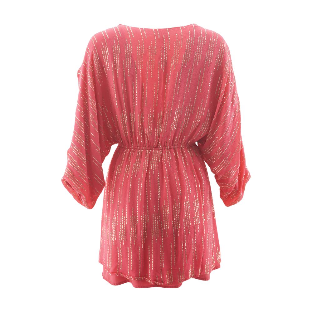 Pink Striped Mini Dress - Image 2