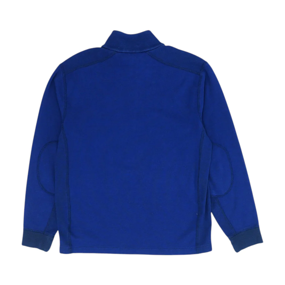 Blue Solid 1/4 Zip Pullover - Image 2