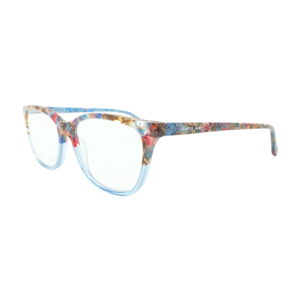 Blue Rectangle Prescription Eyewear