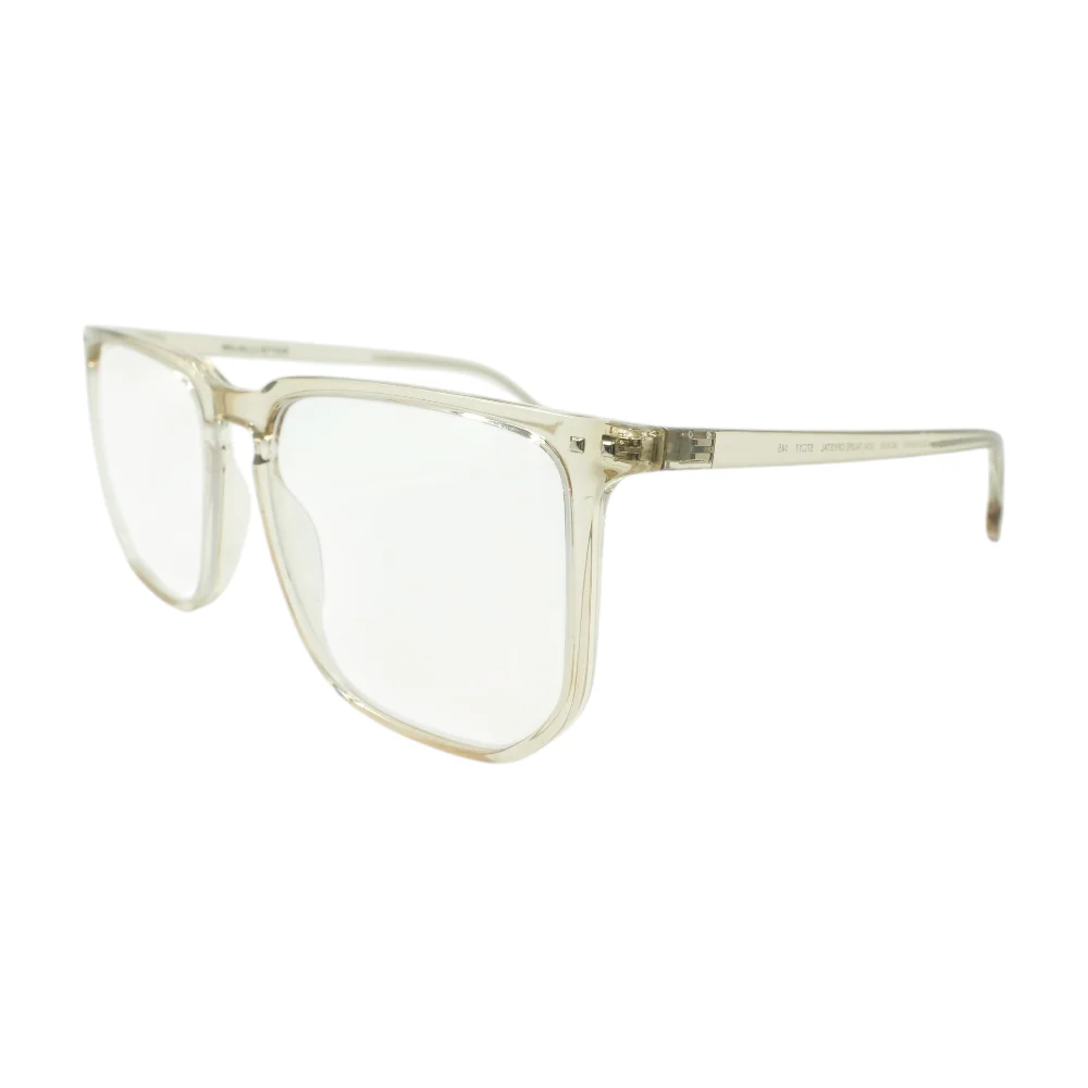 Beige Cold Insert Square Prescription Eyewear