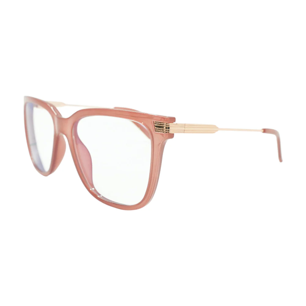 Pink Wired Oversized Remixed Square Prescription Eyewear