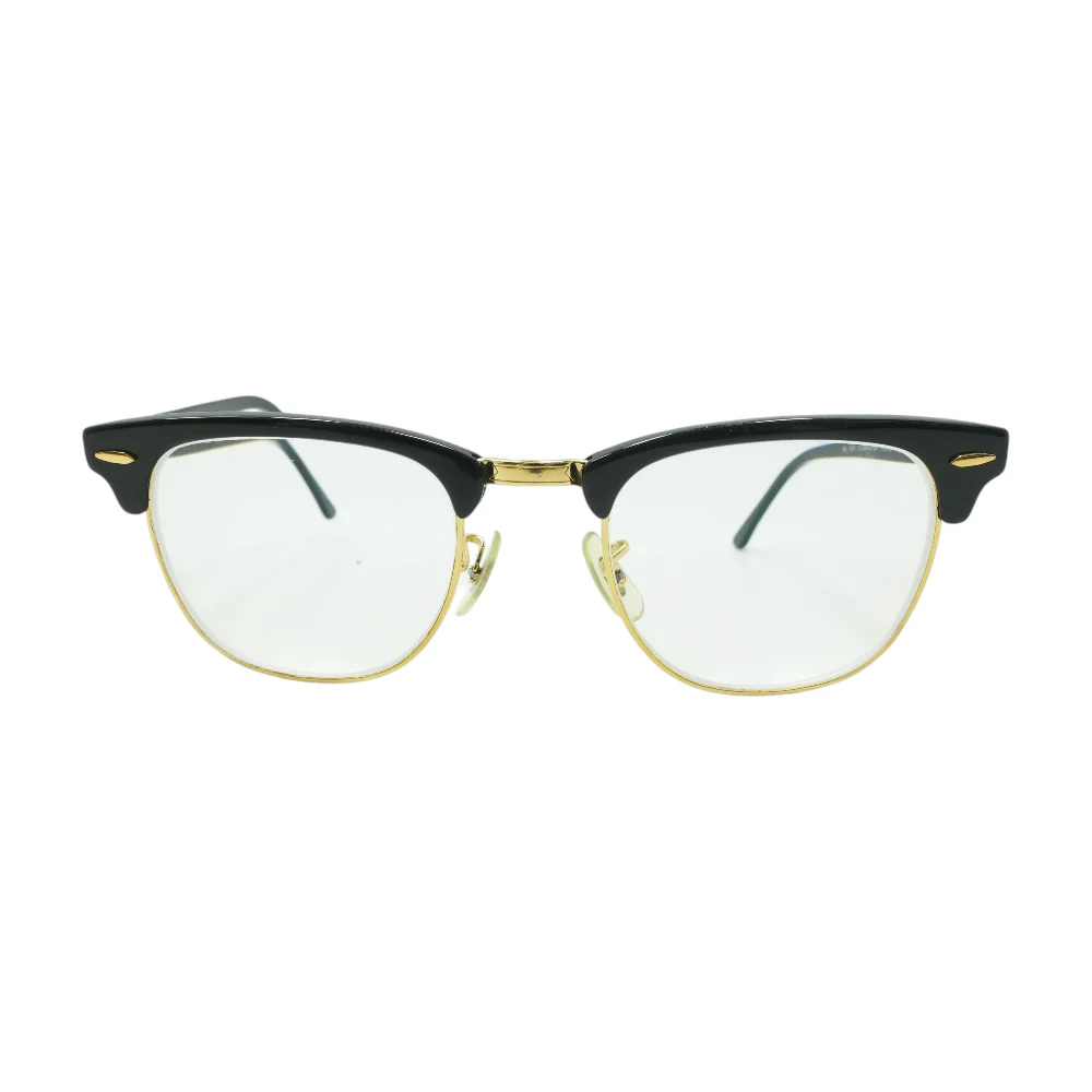 Black Clubmaster Browline Prescription Eyewear - Image 2