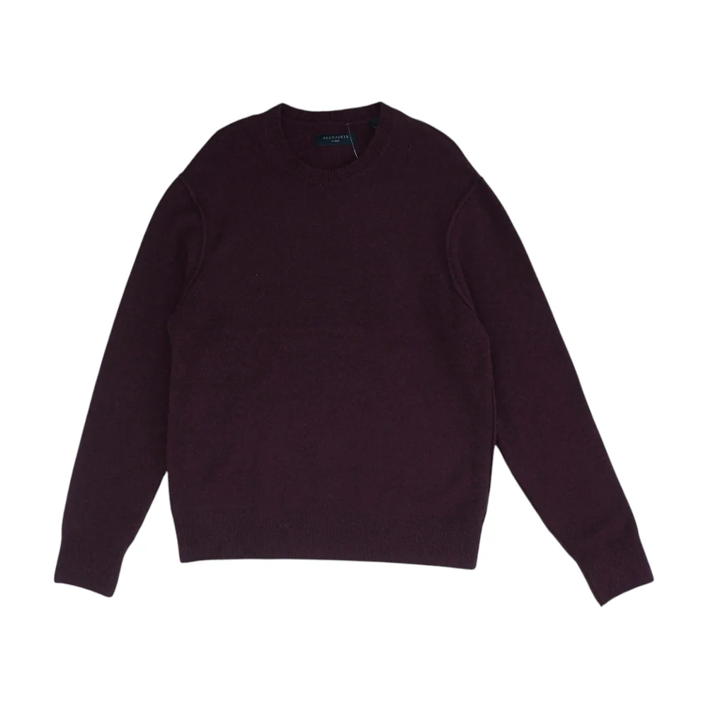 Burgundy Solid Pullover Sweater