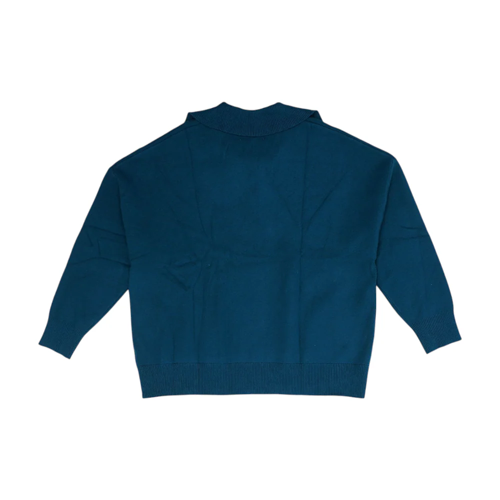 Teal Plus Pullover Sweater - Image 2