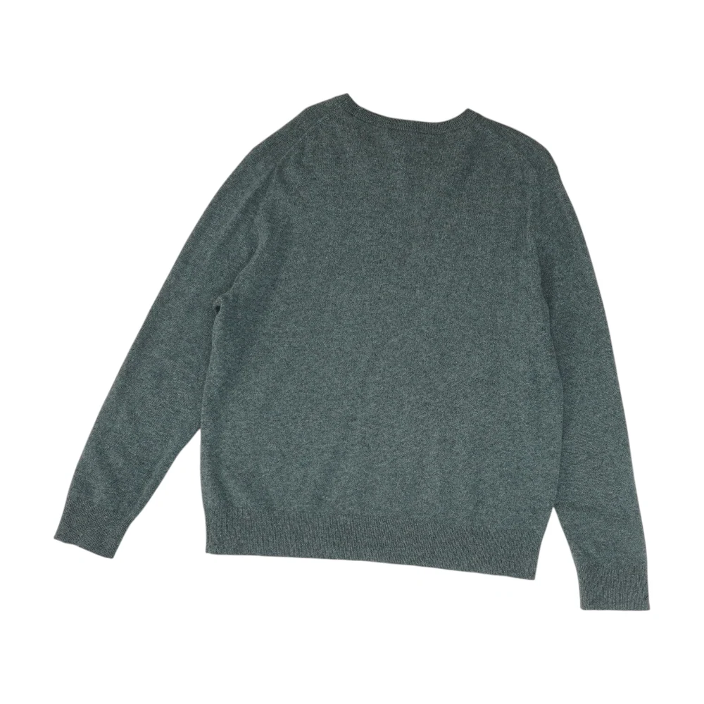 Gray Solid Pullover Sweater - Image 2