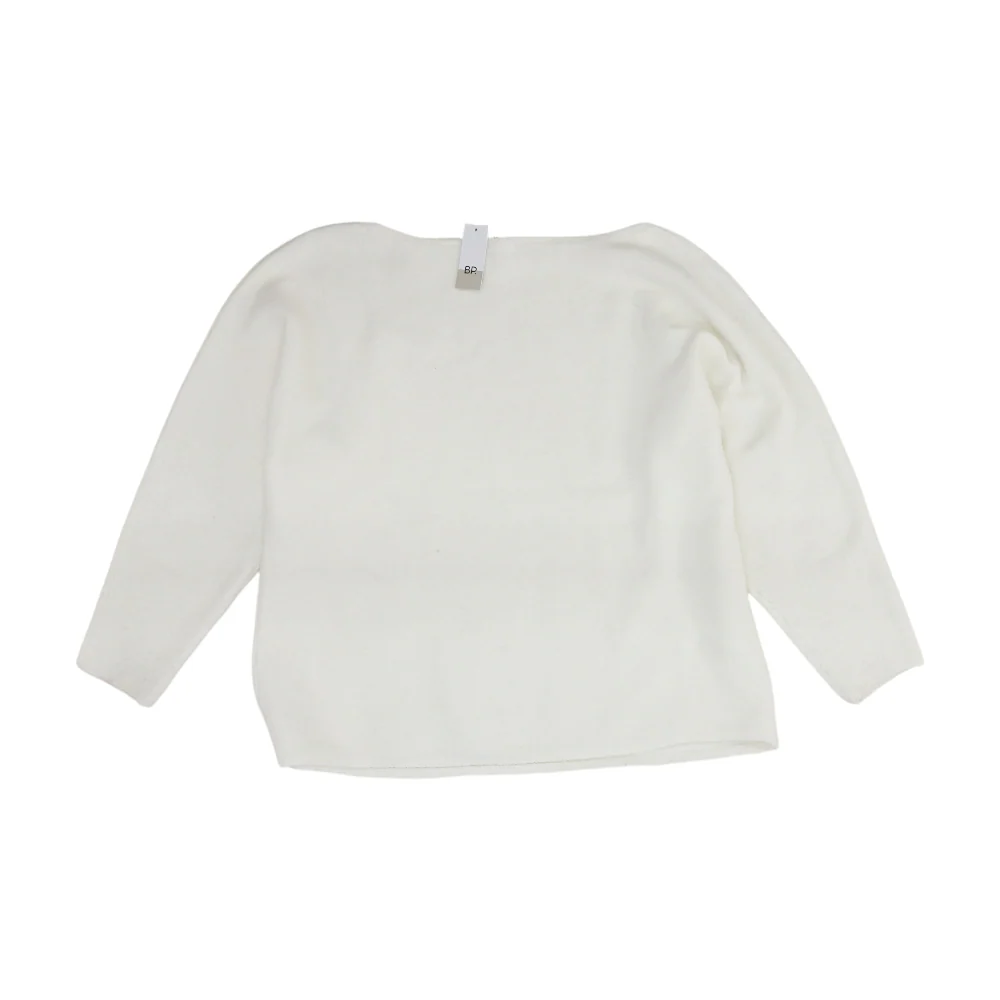 White Pullover Sweater - Image 2