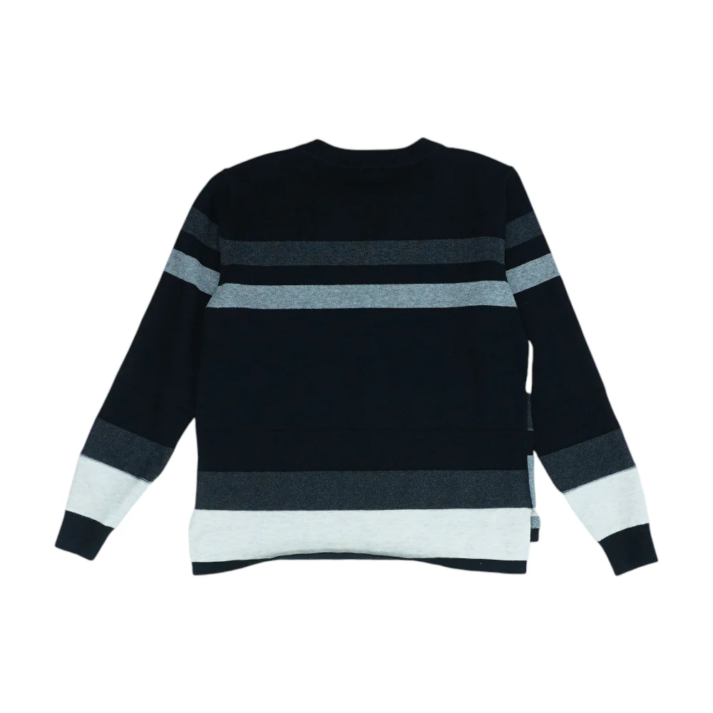 Black Striped Pullover Sweater - Image 2