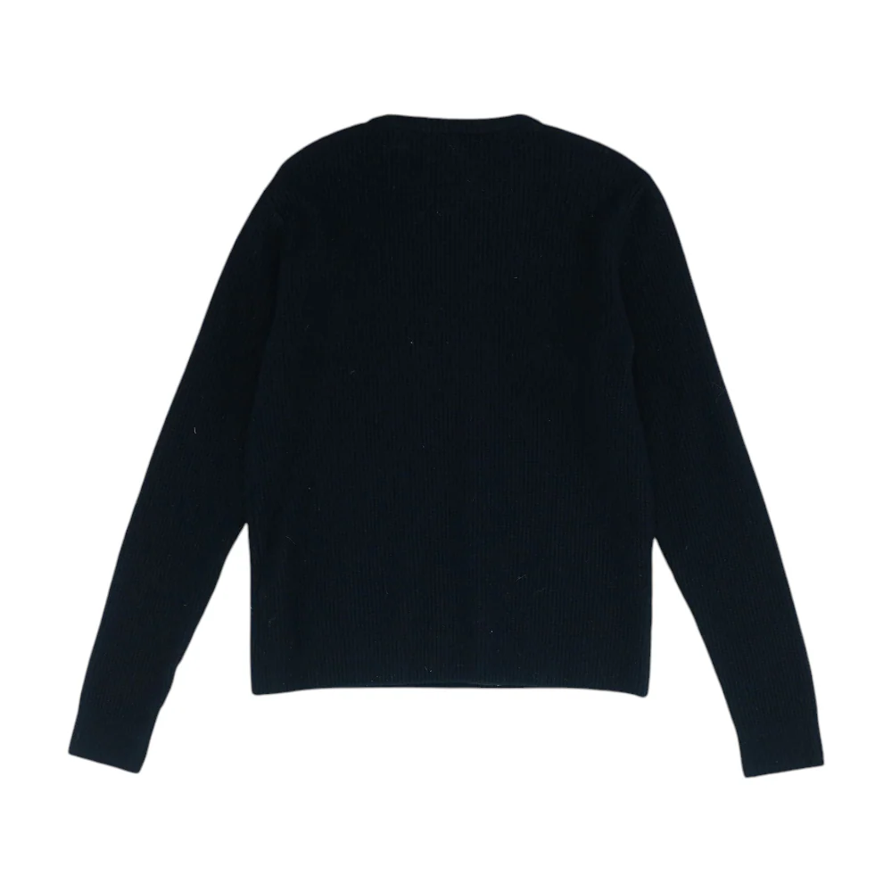 Black Solid Pullover Sweater - Image 2