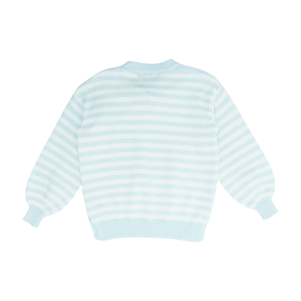 Blue Striped Pullover Sweater - Image 2