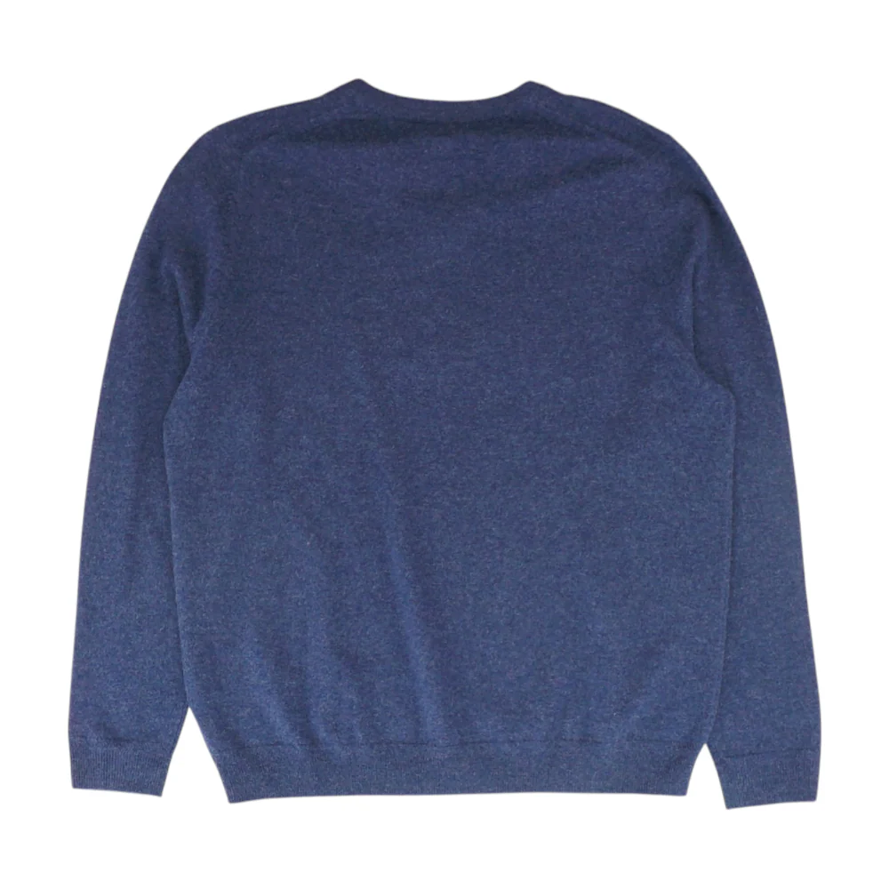Navy Solid Pullover Sweater - Image 2