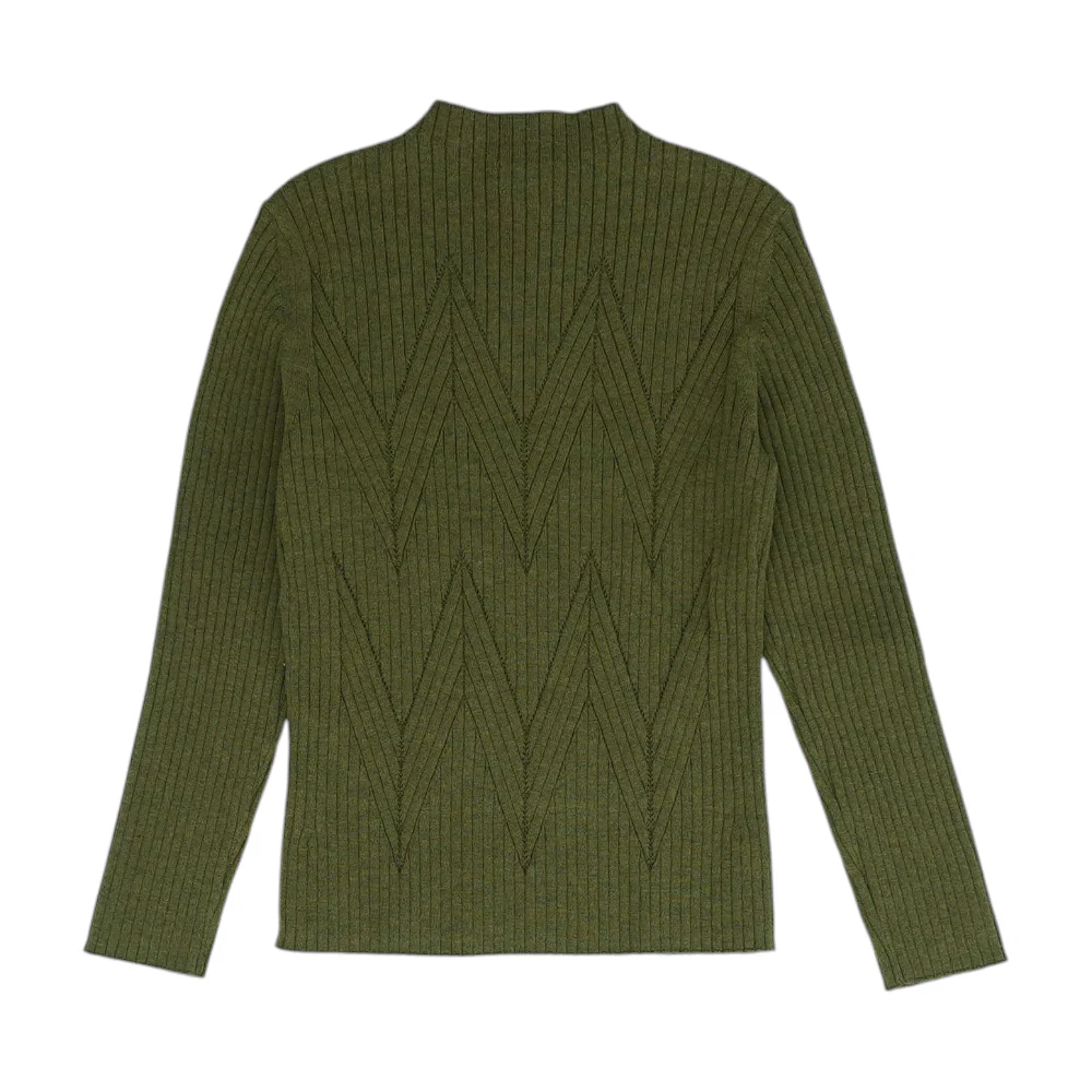 Olive Pullover Sweater - Image 2