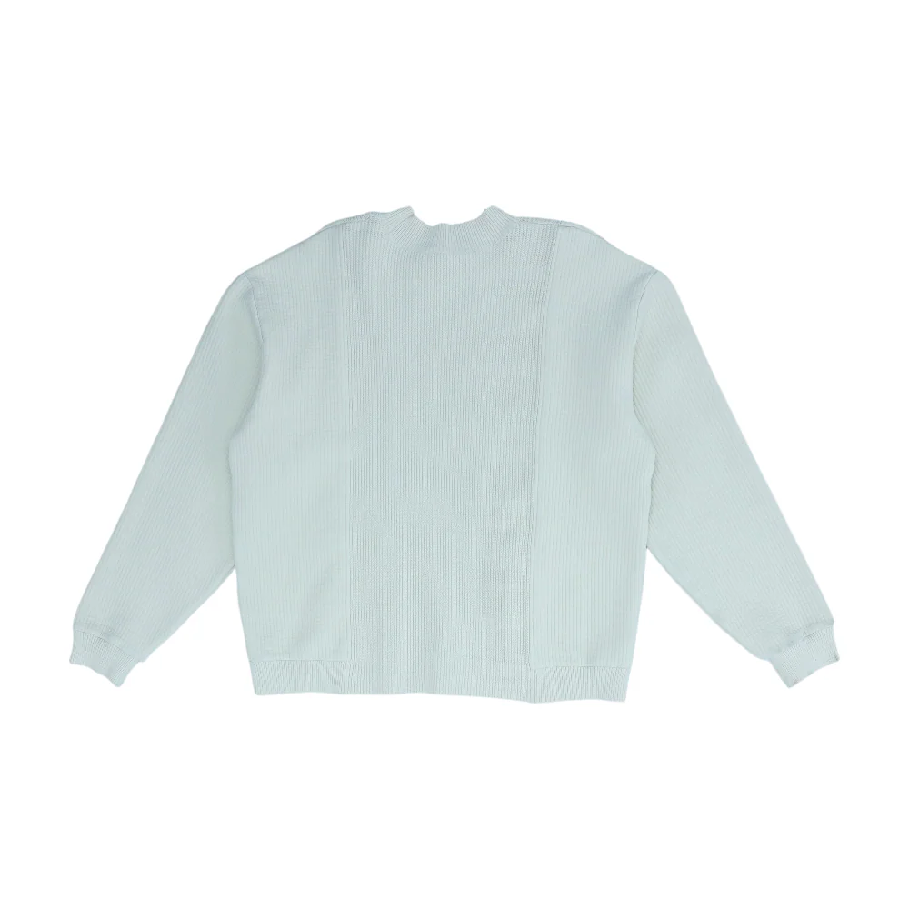 Beige Solid Pullover Sweater - Image 2