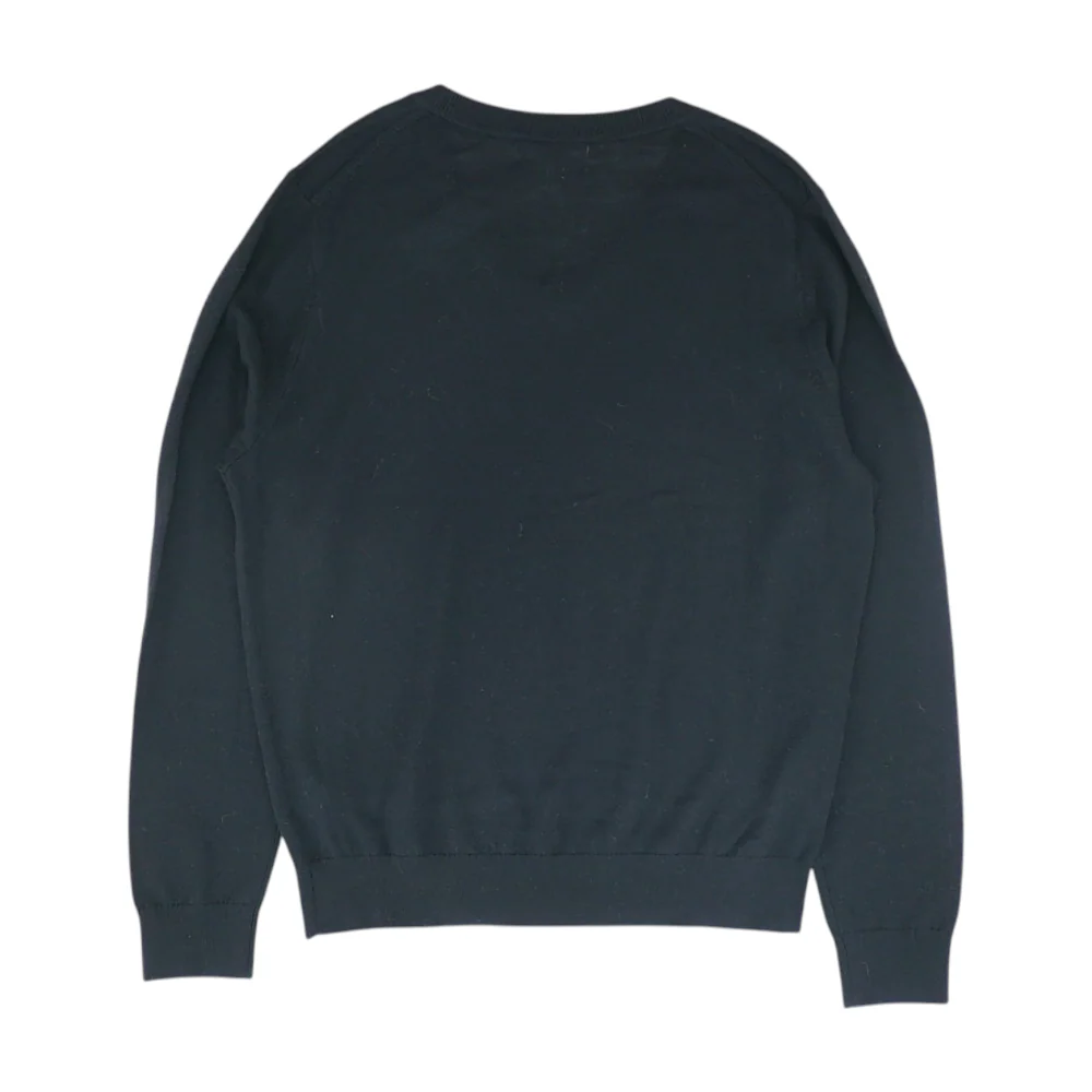 Black Solid Pullover Sweater - Image 2