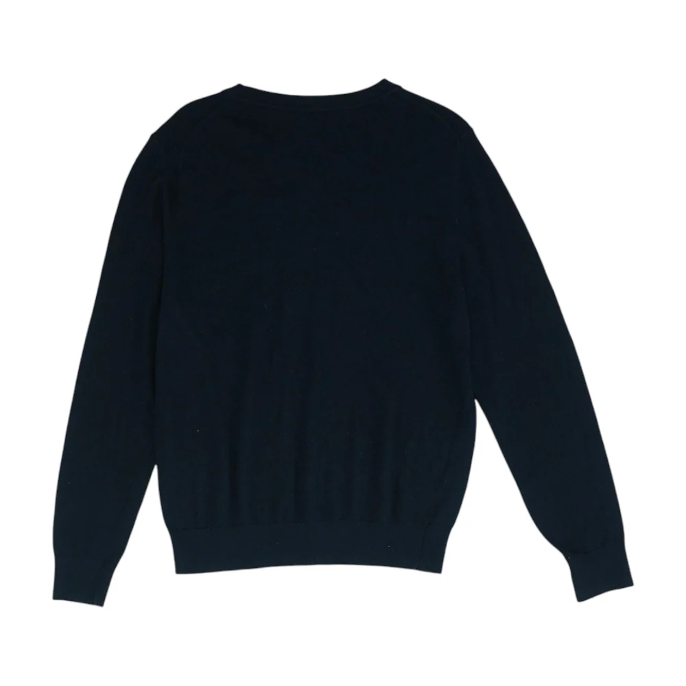 Black Solid Pullover Sweater - Image 2
