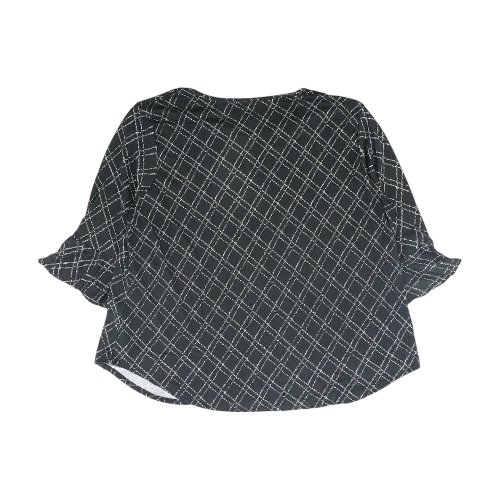 Black Plus Geometric Pullover Sweater - Image 2