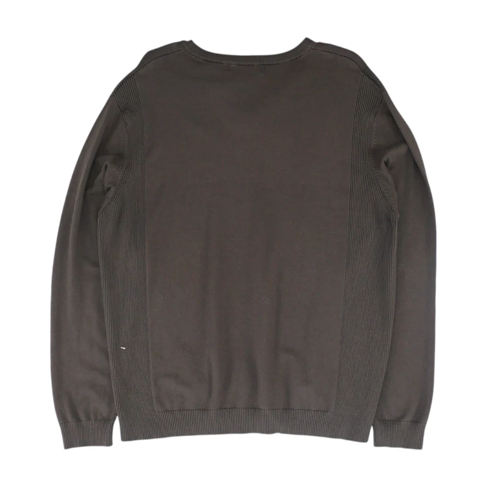 Brown Solid Pullover Sweater - Image 2