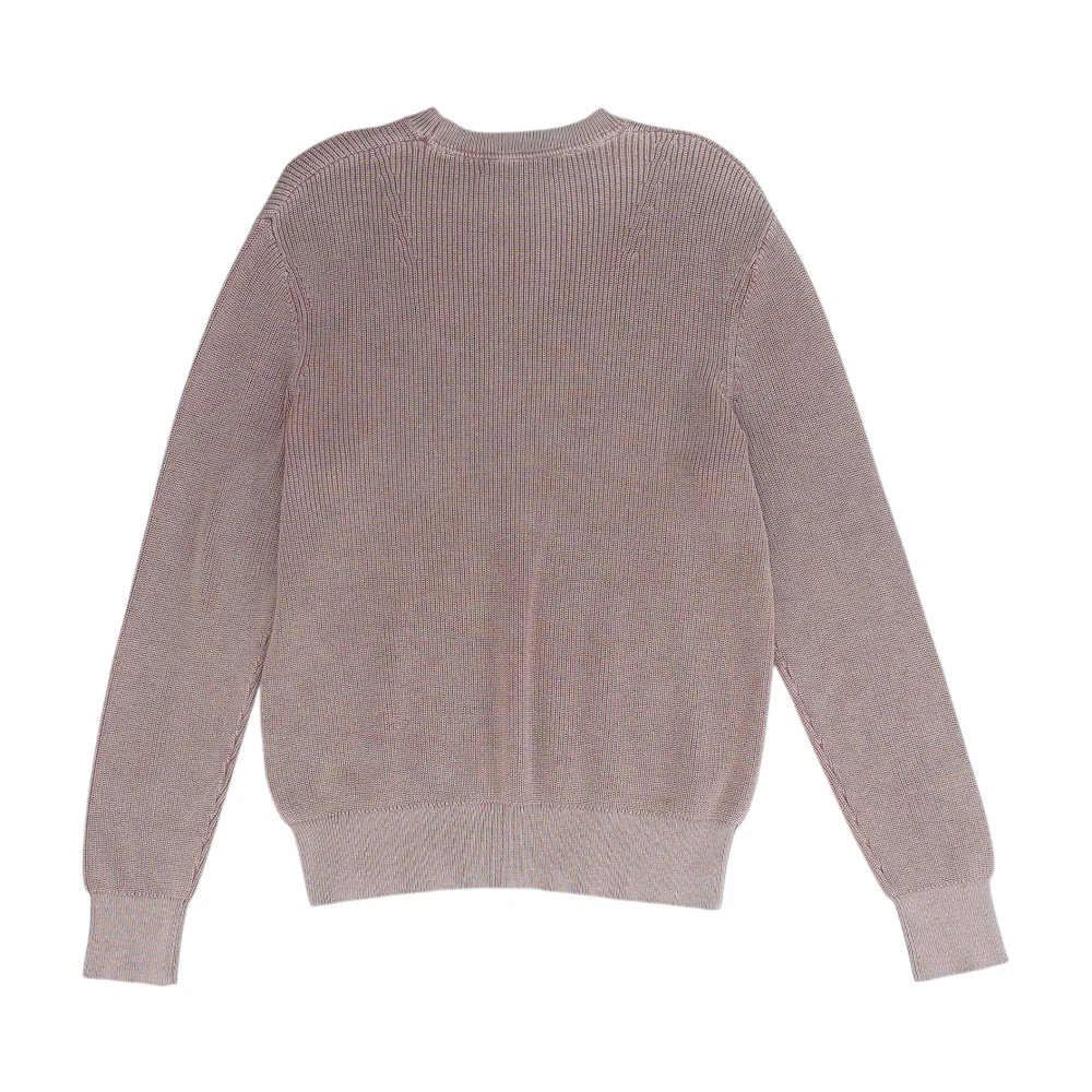 Pink Solid Pullover Sweater - Image 2