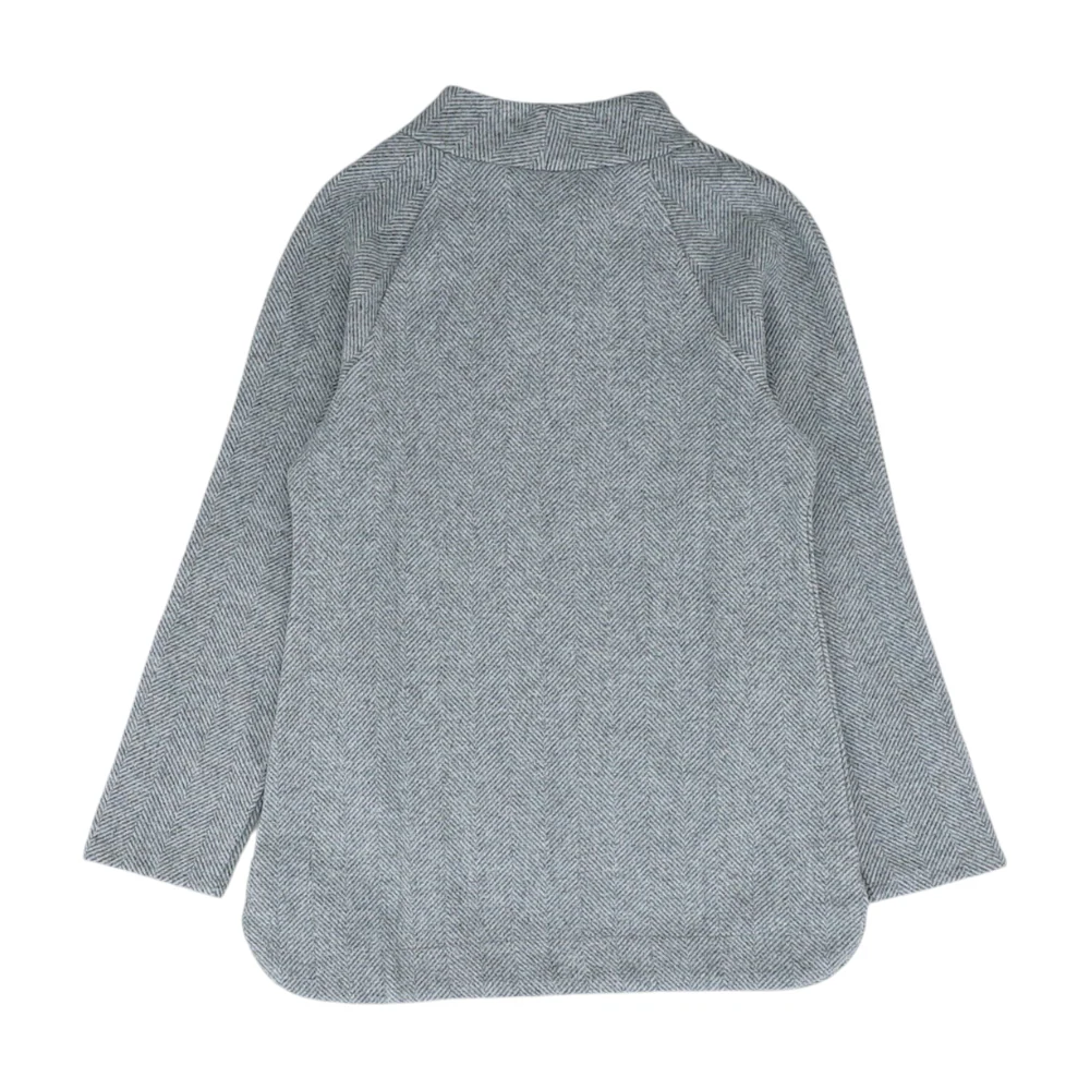 Gray Chevron Pullover Sweater - Image 2