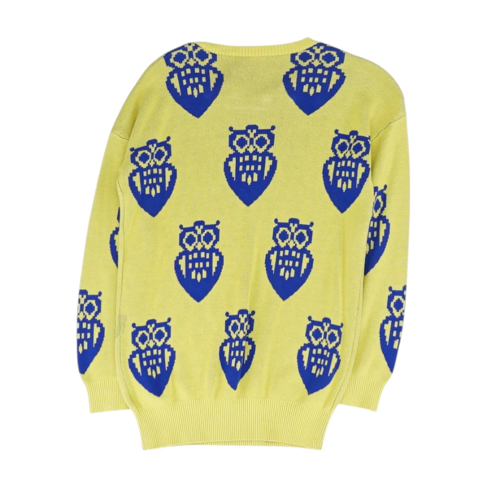 Yellow Graphic Pullover Sweater - Image 2