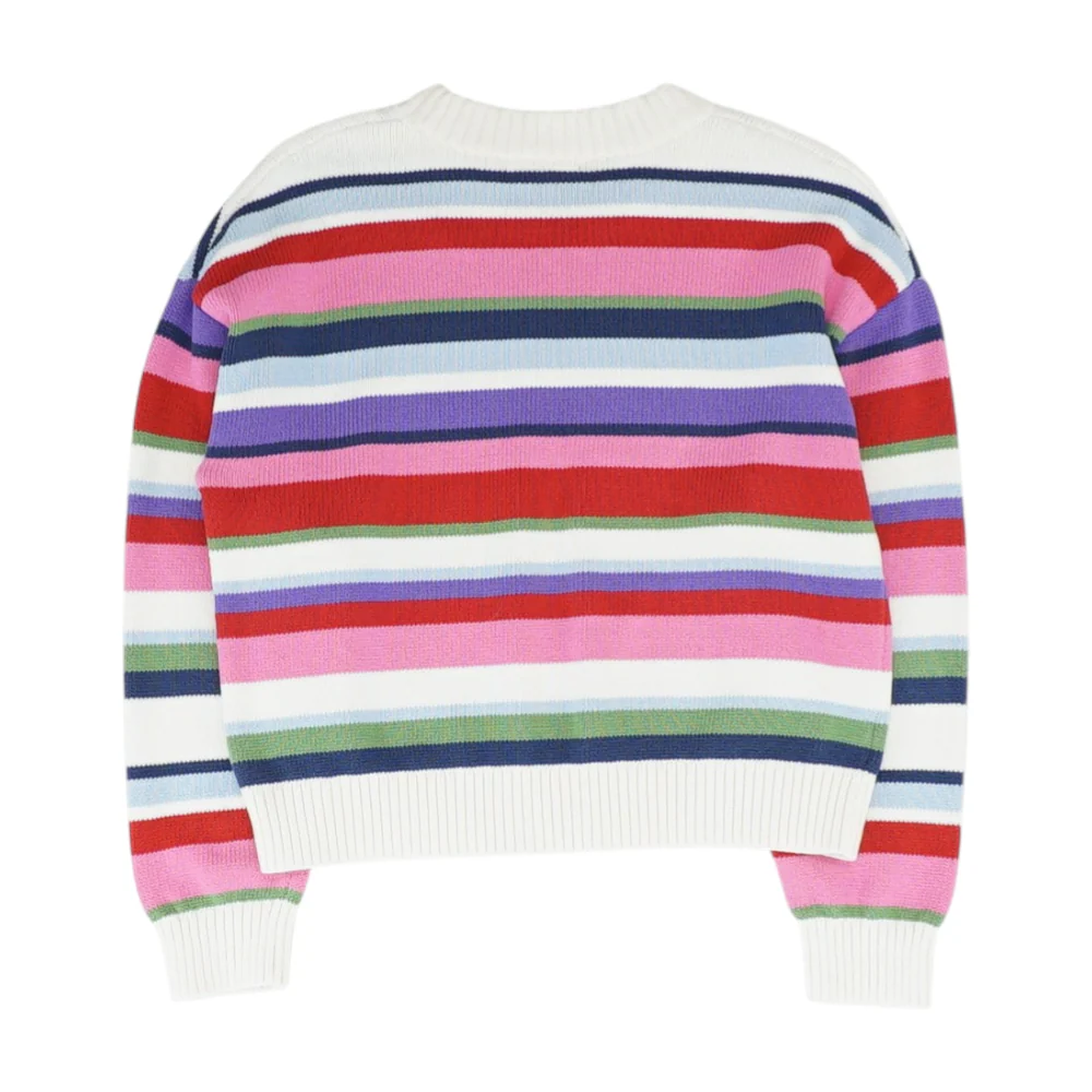 Mustard Striped Pullover Sweater - Image 2