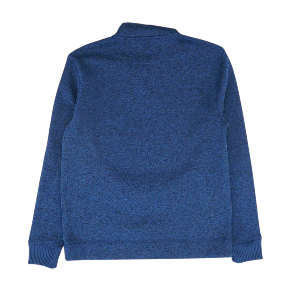 Blue Solid Pullover Sweater - Image 2