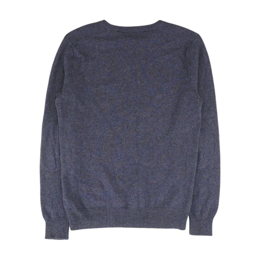 Navy Solid Pullover Sweater - Image 2