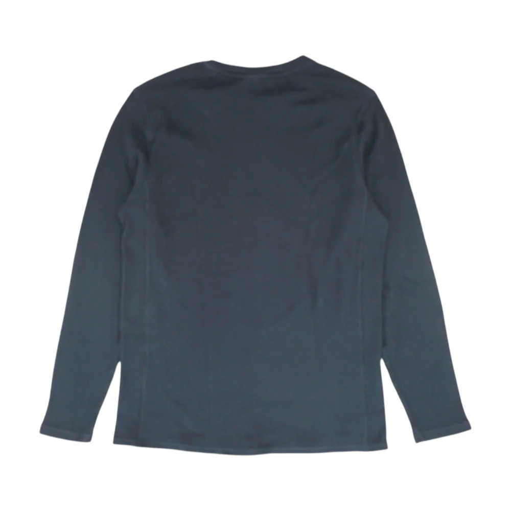 Navy Solid Pullover Sweater - Image 2