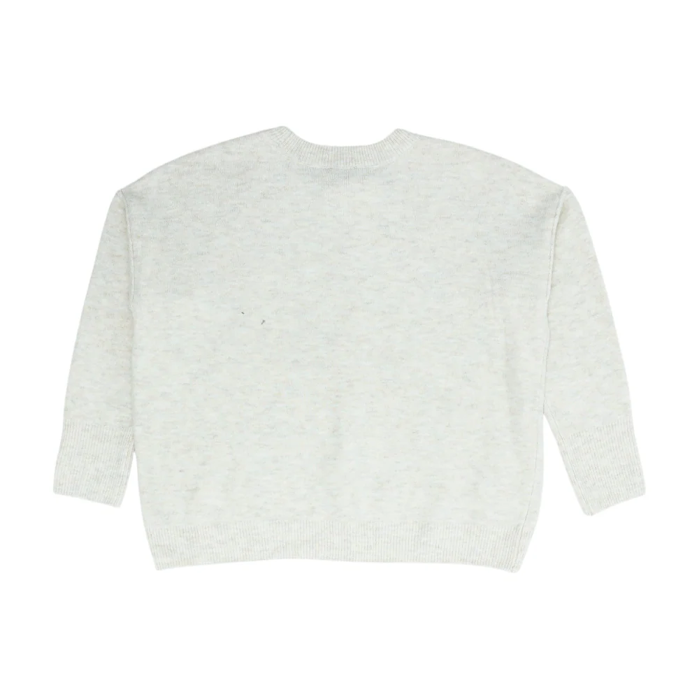 Beige Print Pullover Sweater - Image 2