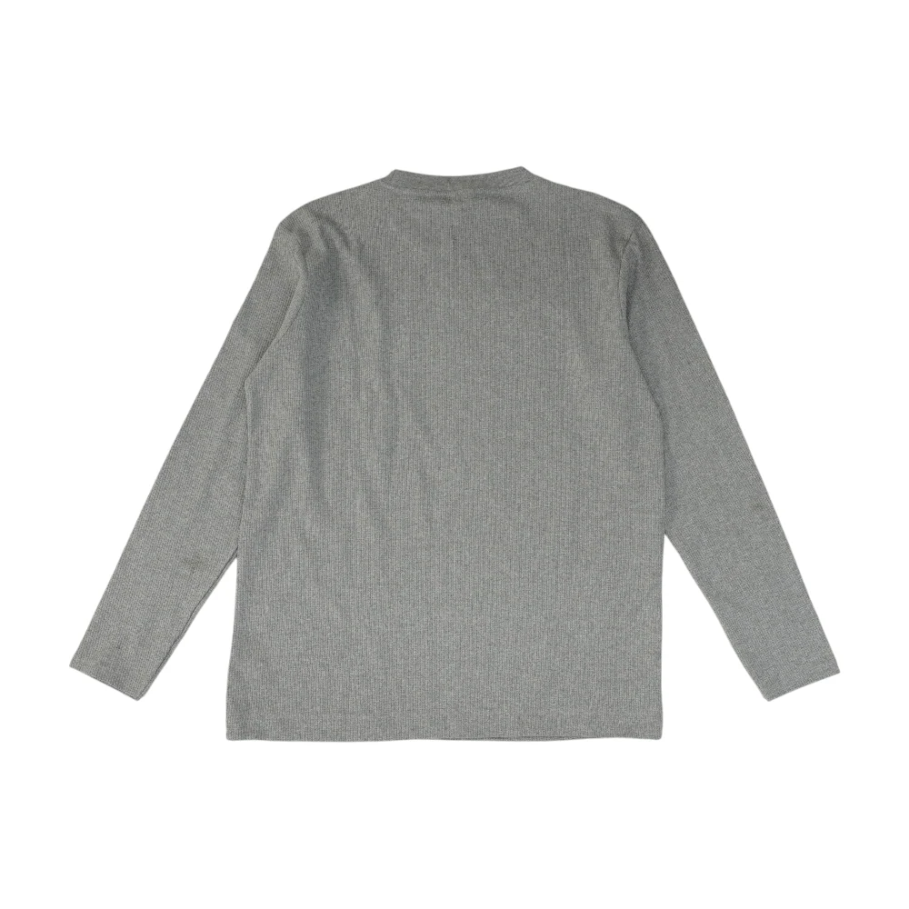 Gray Solid Pullover Sweater - Image 2