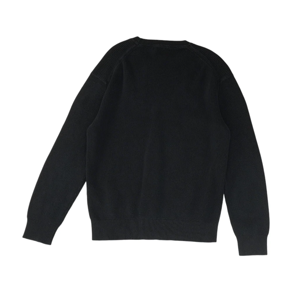 Navy Solid Pullover Sweater - Image 2