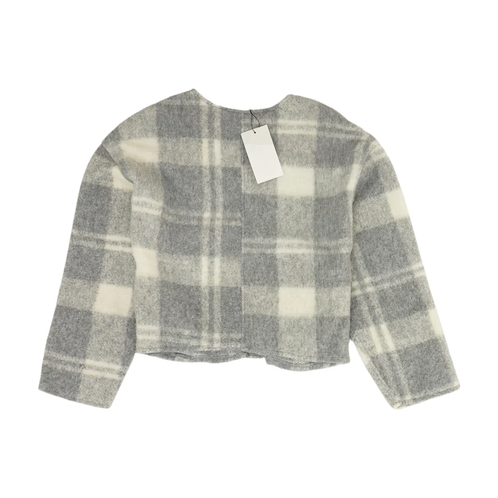 Gray Check Pullover Sweater - Image 2