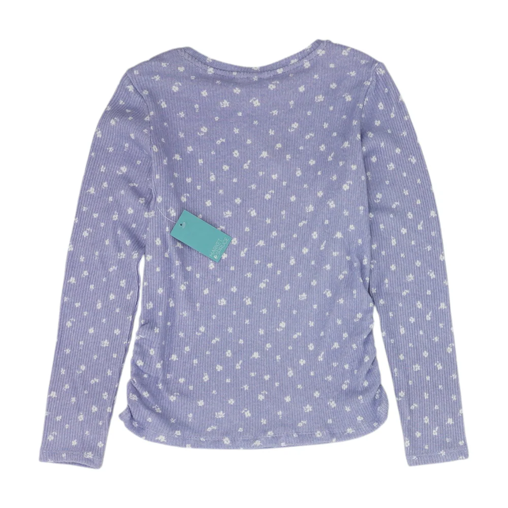 Purple Floral Blouse - Image 2