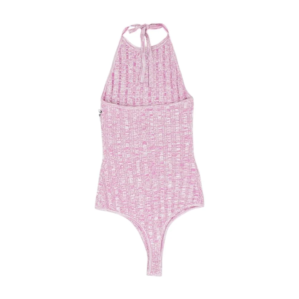 Purple Misc. Bodysuit Knit Top - Image 2