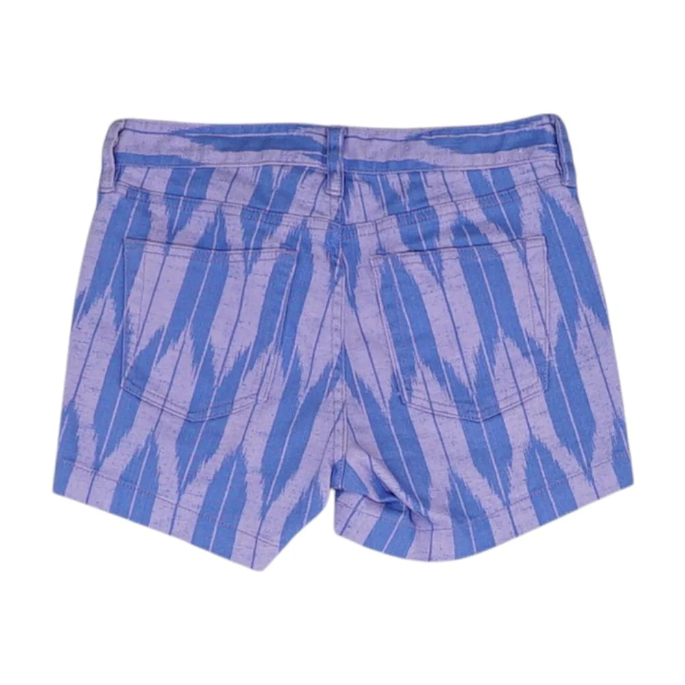 Purple Misc Denim Shorts - Image 2