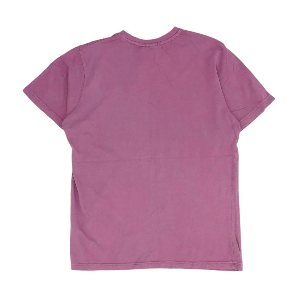 Purple Solid Crewneck T-Shirt - Image 2