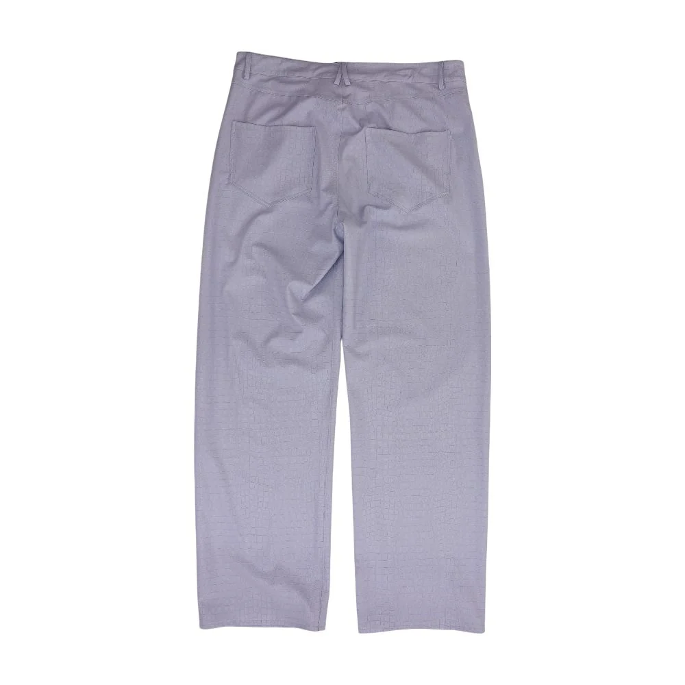 Purple Solid Dress Pants - Image 2
