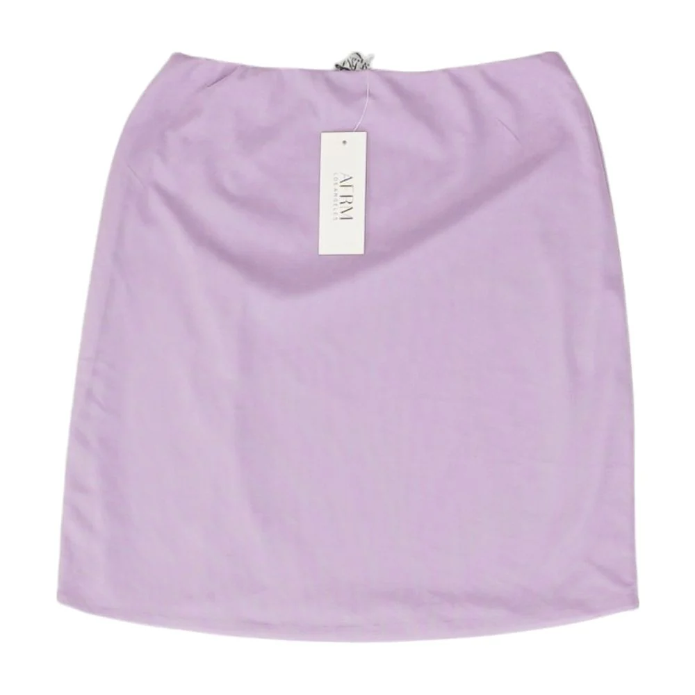 Purple Solid Mini Skirt - Image 2