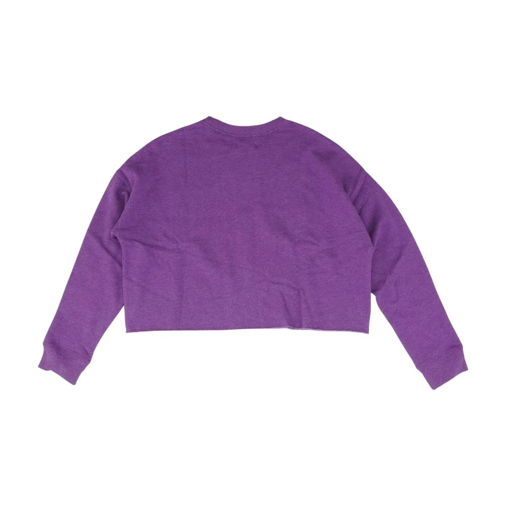 Purple Solid Sweatshirt - Image 2