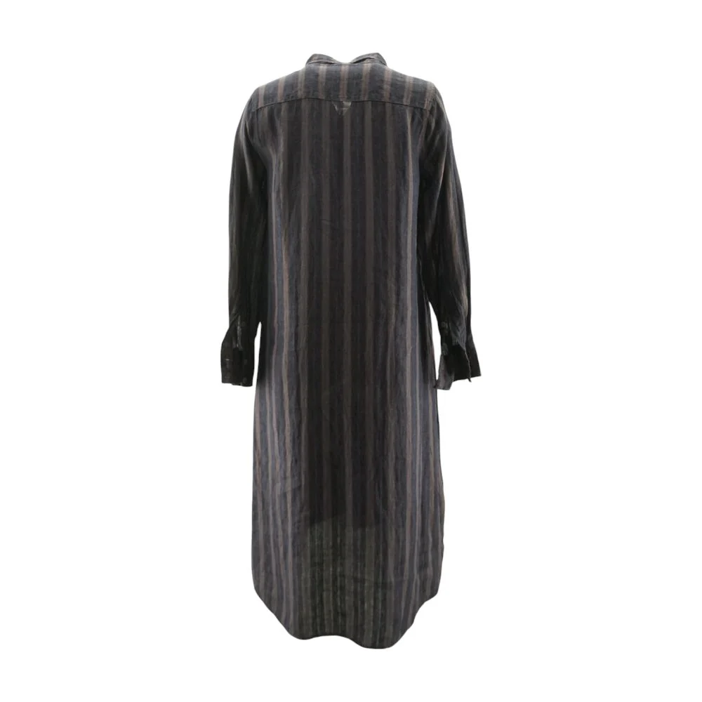 Purple Striped Midi Dress - Image 2