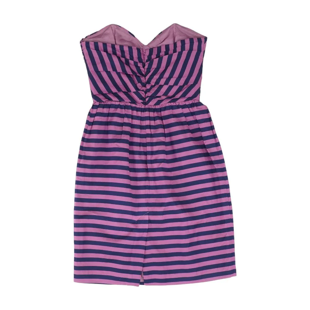 Purple Striped Midi Dress - Image 2